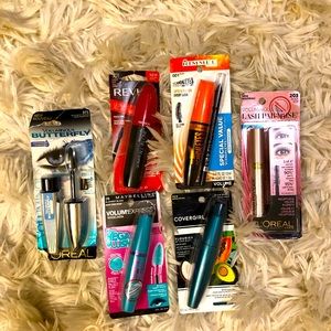 SOLD- NEW Bundle of 6 various mascaras with extra kohl eyeliner